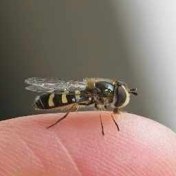 Foto af Hvidplettet agersvirreflue (Scaeva pyrastri) | Afvigende type